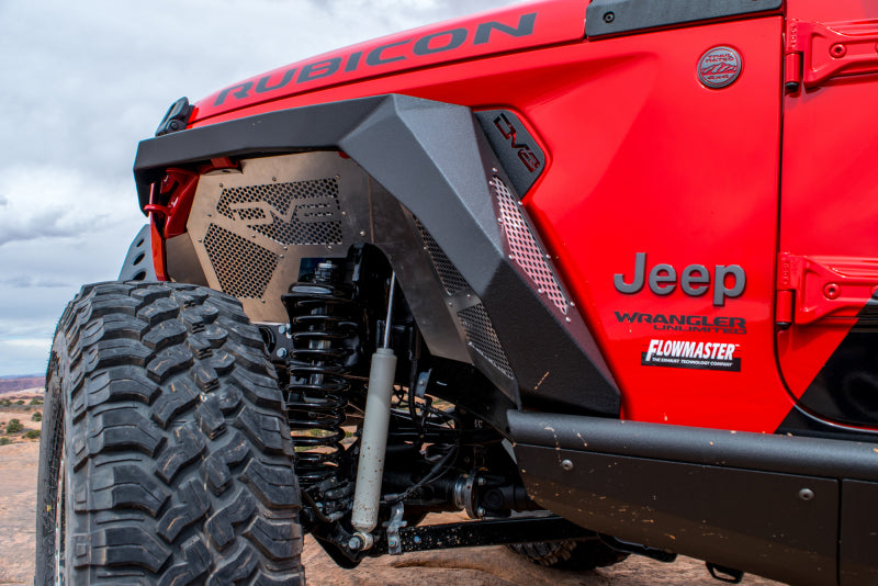 DV8 Offroad 2018+ Jeep Wrangler JL Armor Fenders w/ LED Turn Signal Lights - #FDJL-01