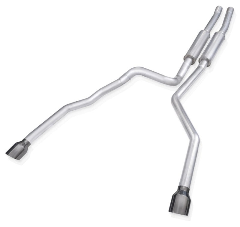 Stainless Works for 2021 Ram 1500 TRX 6.2L Legend Catback with Black Chrome Tips