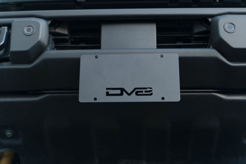 DV8 Offroad 21-23 Ford Bronco Capable Bumper Front License Plate Mount - #LPBR-04