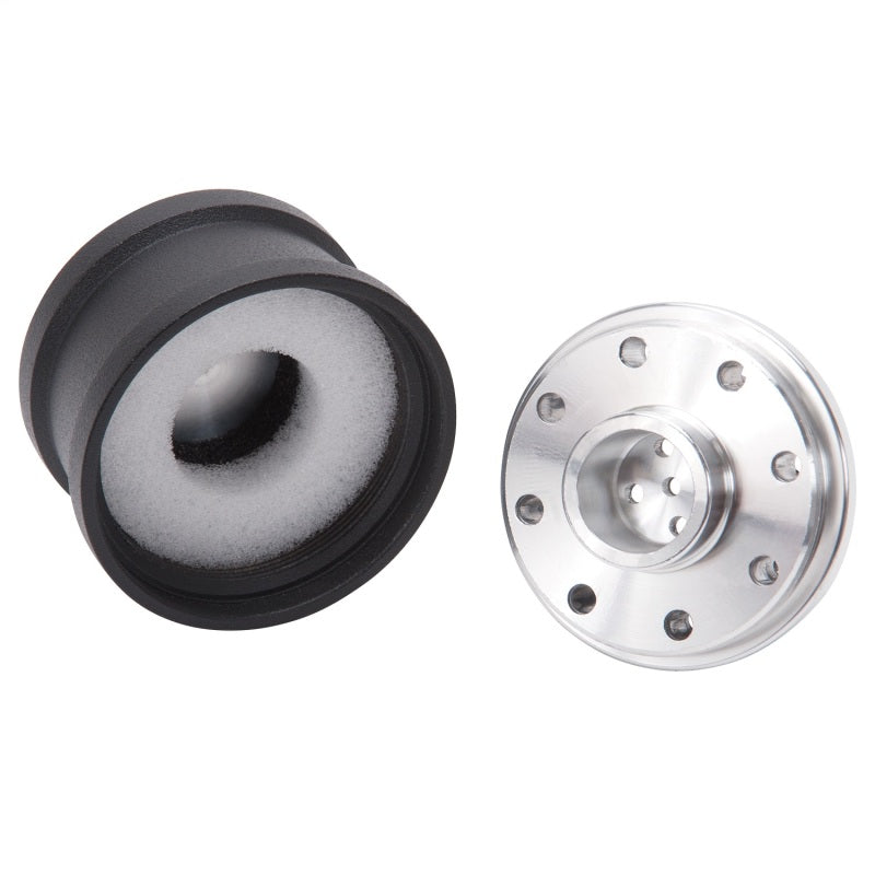 Edelbrock 42133 Billet Aluminum Breather with Black Powder Coat Finish