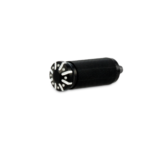Burly Brand B13-1120BM Hawk Toe Peg Billet Black Machined