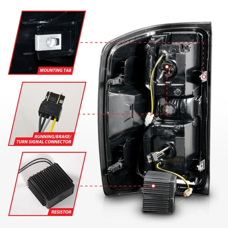 ANZO 2014-2018 Chevrolet Silverado 1500 LED Taillights