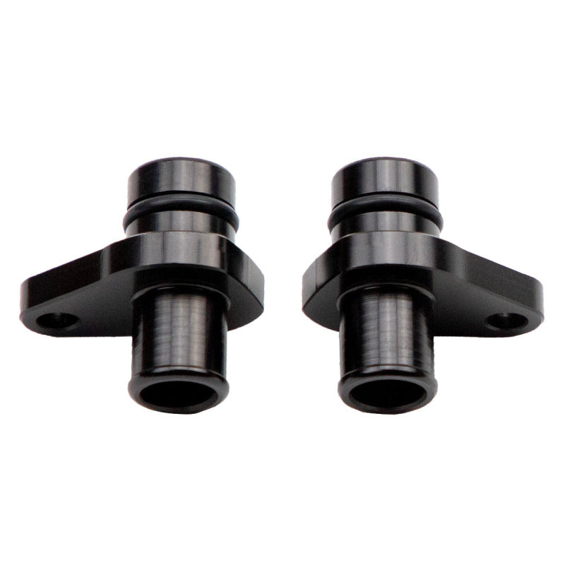 Wehrli Custom Fabrication WCF100189 Crankcase Vent Fitting Kit Black Anodized for 2004.5-2010 Chevrolet Silverado / GMC Sierra 2500 HD / 3500 HD Duramax
