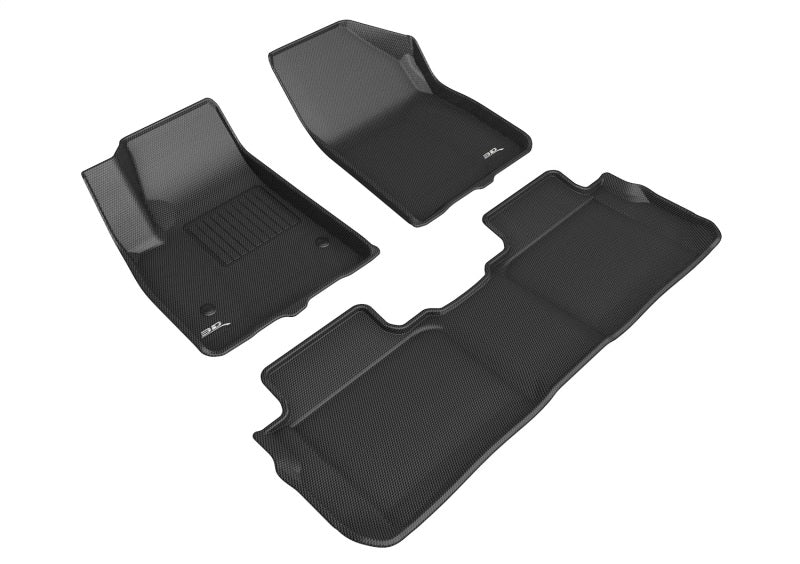 3D MAXpider Kagu Front & Rear Floor Mats for 2017-2023 GMC Acadia (5-Seats)