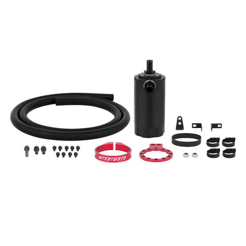 Mishimoto Universal Baffled Oil Catch Can - Red - #MMBCC-UNI-RD