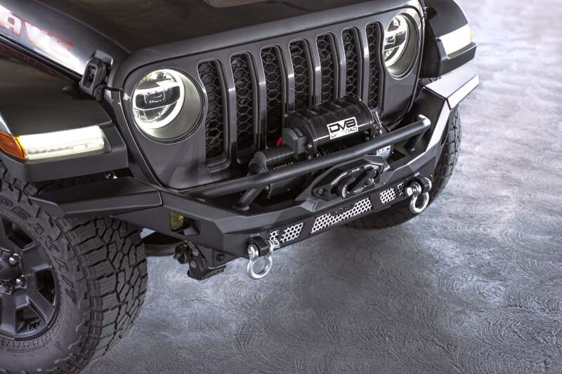 DV8 Offroad 07-18 Jeep Wrangler JK / 18-23 Wrangler JL / 20-23 Gladiator JT MTO Series Front Bumper - #FBJL-12