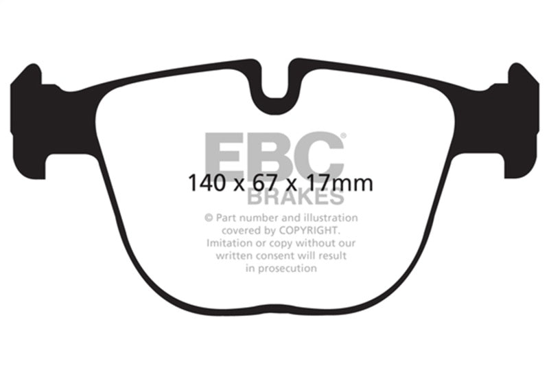 EBC 10+ BMW X5M 4.4 Twin Turbo Redstuff Rear Brake Pads DP32008C