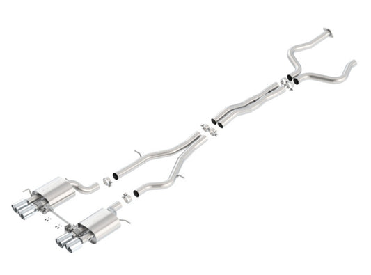 Borla 140692 2016 Cadillac ATS-V 3.6L Twin Turbo Catback Exhaust 4in Tips Dual Split Rear Exit - #140692