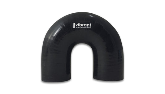 Vibrant 4 Ply Reinforced Silicone Elbow Connector - 2in ID x 5.50in Leg 180 Deg