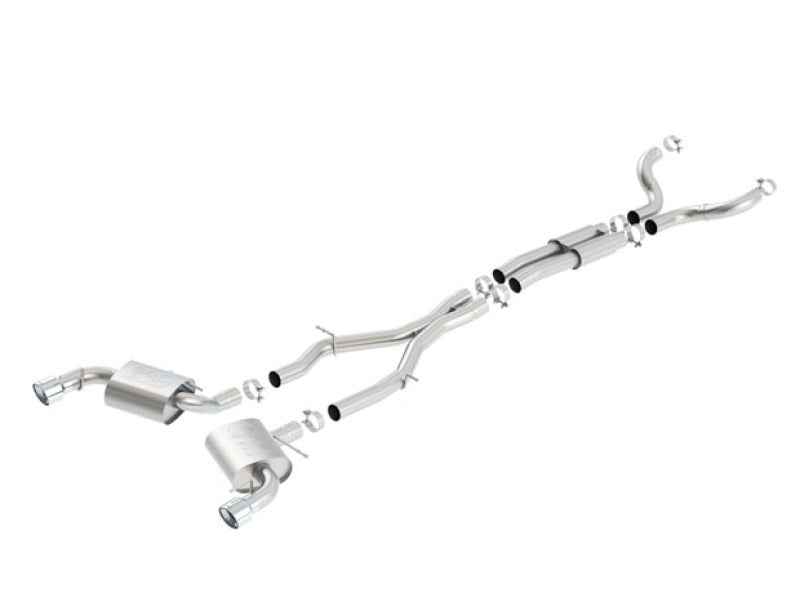 Borla 140690 16-17 Chevy Camaro SS 6.2L ATAK Catback Single Split Rear Exit Exhaust w/Single Tips - #140690