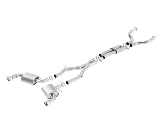 Borla 140690 16-17 Chevy Camaro SS 6.2L ATAK Catback Single Split Rear Exit Exhaust w/Single Tips - #140690