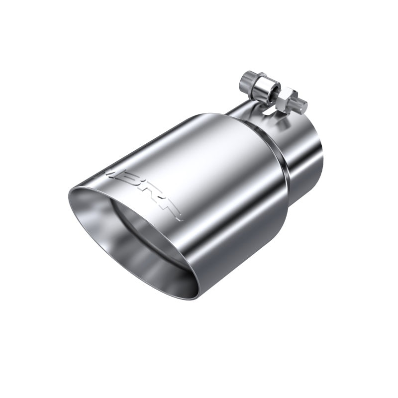 MBRP T5122 Exhaust Tip - 4" OD; Dual Wall Angled; 3" inlet; 8" length | T304 Stainless