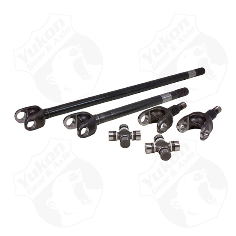 Yukon Gear & Axle YA W24106 Front 4340 Chrome-Moly Replacement Axle Kit For 72-81 Dana 30 Jeep CJ w/ 27 Splines