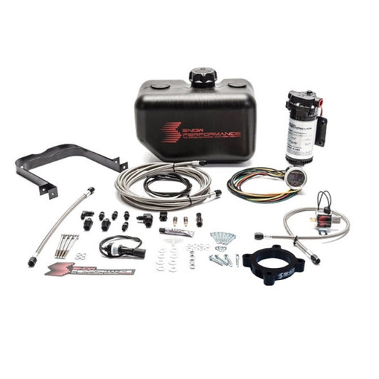 Snow Performance SNO-2135-BRD Stage 2 Boost Cooler for 13-18 Ford Focus ST Water Inj Kit (SS Braided Line/4AN Fittings)