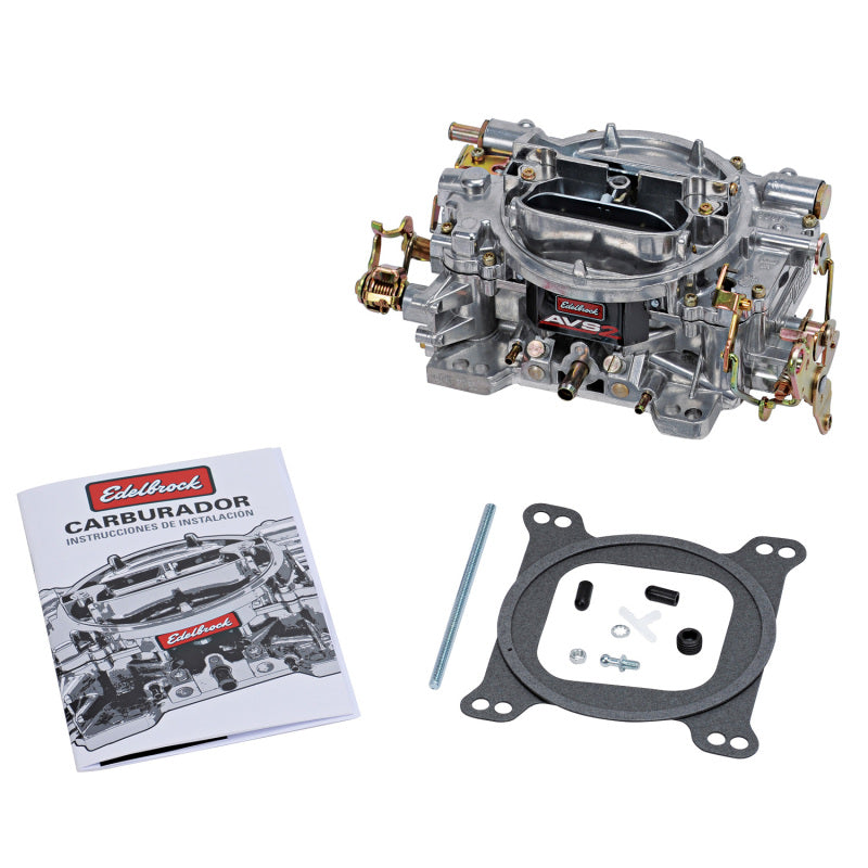 Edelbrock 1912 Carburetor Thunder Series 4-Barrel 800 CFM Manual Choke Calibration Satin Finish