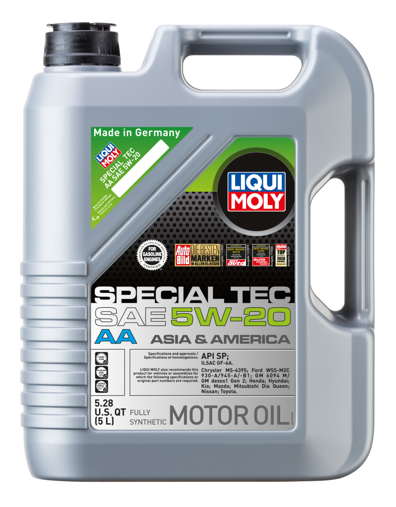 LIQUI MOLY 5L Special Tec AA Motor Oil SAE 5W-20 (2259) - Pack of 4