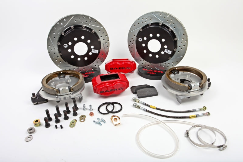 Baer Brakes 67-73 Ford Mustang 13in SS4+ Rear SDZ Brake Kit - Red