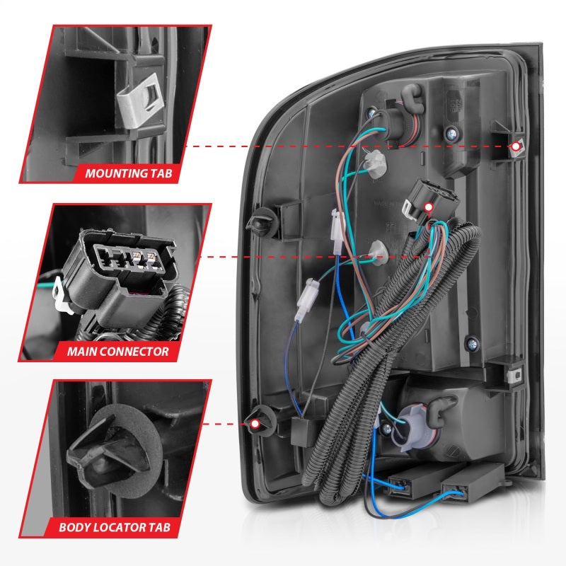 ANZO 2007-2014 Chevrolet Silverado 2500 HD LED Taillights