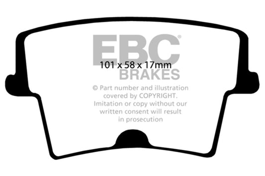 EBC 2005-2009 Chrysler 300 2.7 Yellowstuff Rear Brake Pads DP41722R