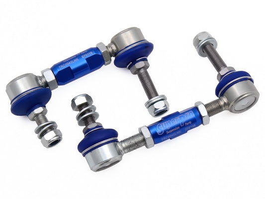 SuperPro Heavy Duty Adjustable Sway Bar Link Kit (100mm-120mm Length, 10mm Studs - one standard, one extended)
