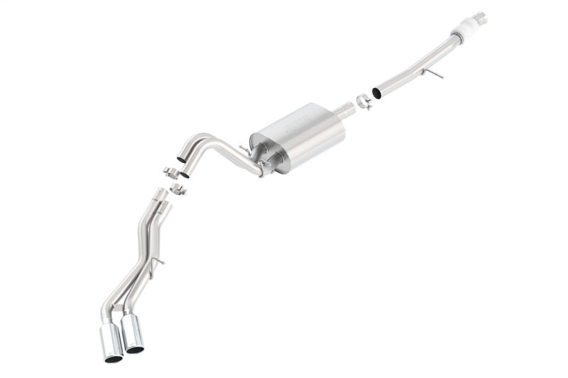 Borla 140558 Touring Cat Back 15-16 Chevy Suburban 5.3L V8 2.75in, 2.25in Dual Same Side Exit 4in Tips - #140558