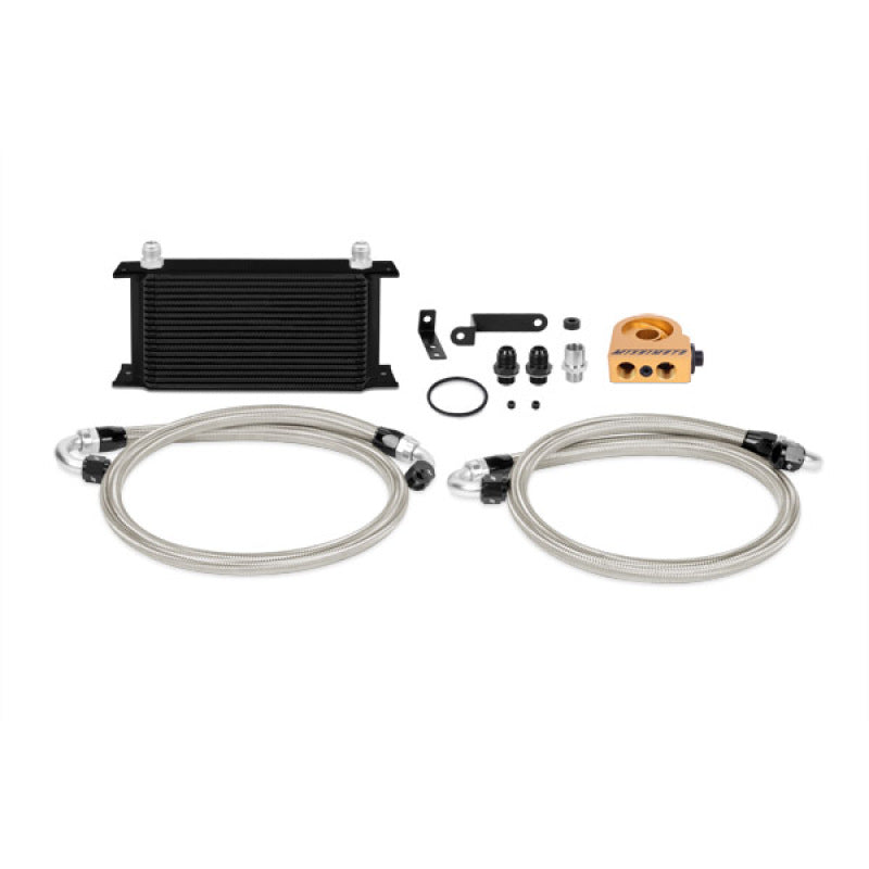 Mishimoto 08-14 WRX/STi Thermostatic Oil Cooler Kit - Black - #MMOC-STI-08TBK