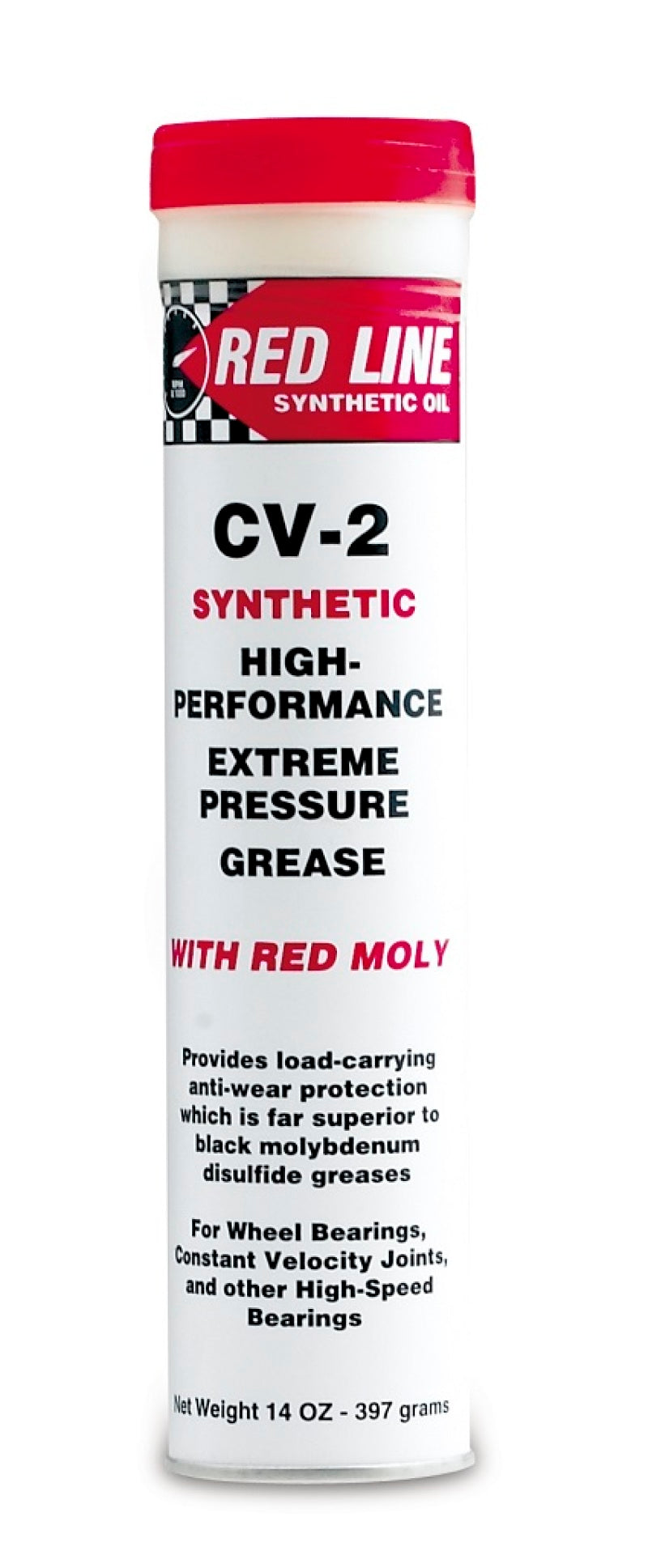 Red Line 80402-6 CV-2 Grease w/Moly - 14oz. Tube (6 Pack)