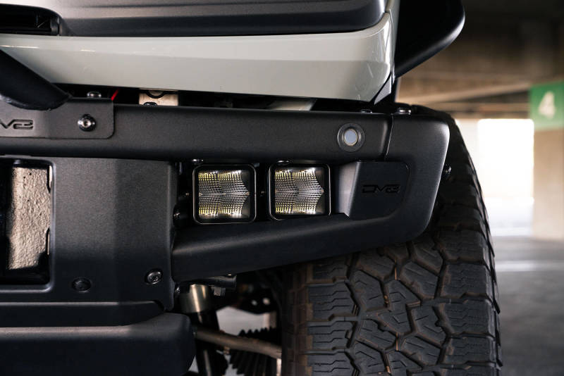 DV8 Offroad 21-22 Ford Bronco Factory Bumper Pocket Light Mount (Pair) 3in LED Pod Lights - #LBBR-05