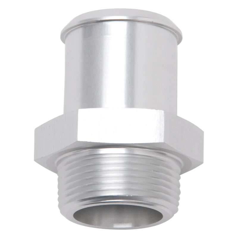 Edelbrock 8188 Hose End Straight 3/8 in NPT to 5/8 in Barb Clear Anodized