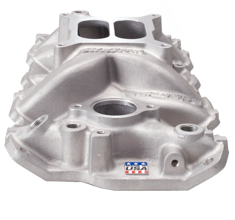 Edelbrock 2701 Performer EPS Intake Manifold Natural for Small Block Chevrolet