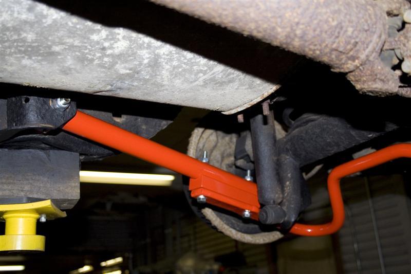 UMI Performance 3614-R Adjustable Extended Lower Control Arms Rod Ends Red