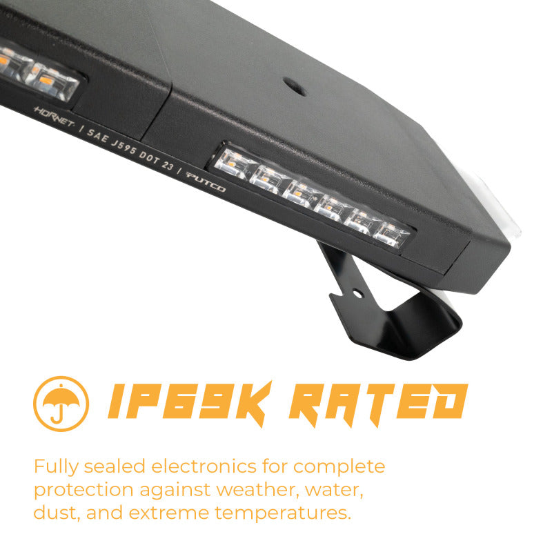 Putco for Universal 48in Tri Color Hornet Light (Amber/Blue/White) - LED Stealth Rooftop Strobe Bar