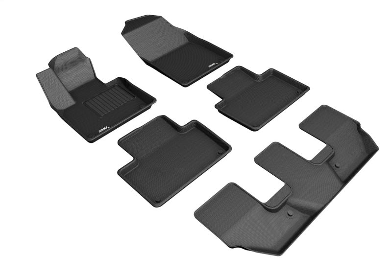 3D MAXpider Kagu Front, Rear & 3rd Row Floor Mats for 2015-2024 Volvo XC90 T8 Twin Engine