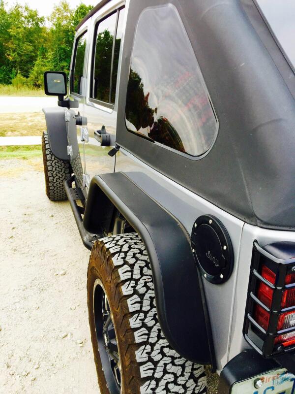 DV8 Offroad 07-18 Jeep Wrangler JK Front & Rear Flat Tube Fenders - #FENDB-02
