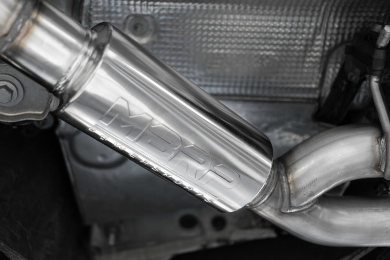 MBRP S5 Coupe/S4 Sedan T304 2.5in Cat-Back Exhaust - Carbon Fiber Tips