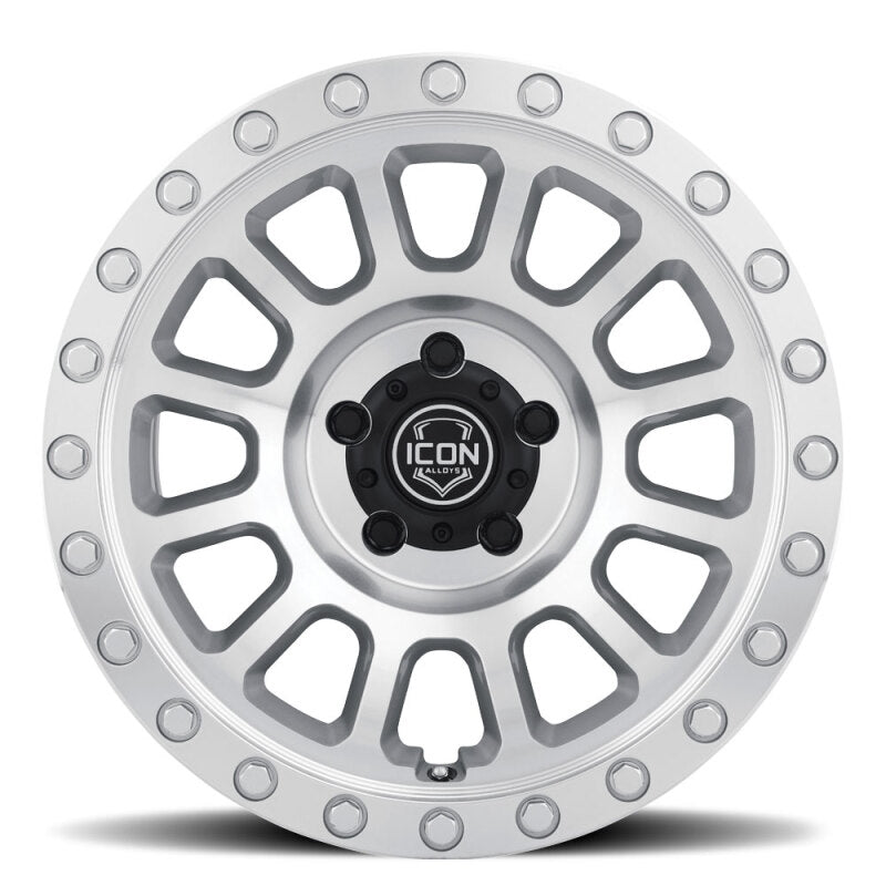 ICON Hulse 18x9 8x180 12mm Offset 5.5in BS Silver Machined