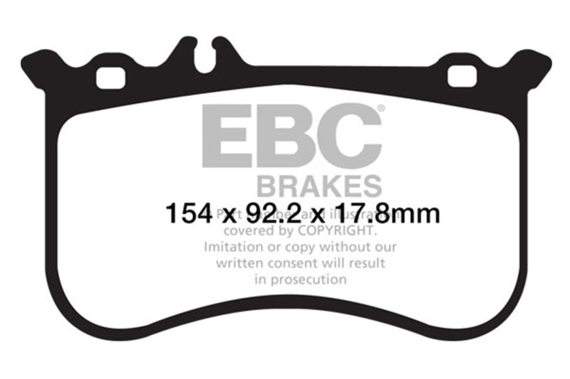 EBC 10-11 Mercedes-Benz CL550 5.5 AMG Sport Pkg Redstuff Front Brake Pads DP32138C