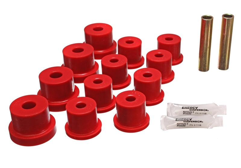 Energy Suspension for Nova Mono Leaf Spring Bushings - Red 3.2122R