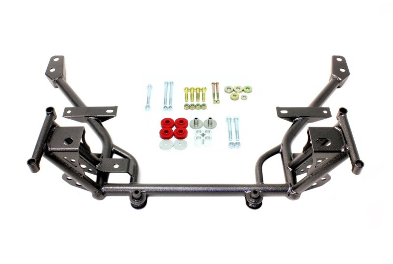 BMR 2005-2014 S197 Mustang K-Member with STD. Motor Mounts and STD. Rack Mounts - Black Hammertone