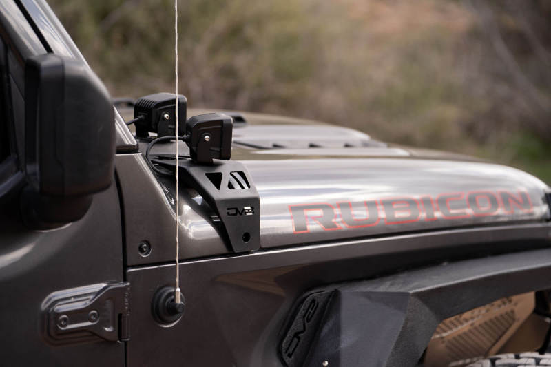 DV8 Offroad 18-22 Jeep Gladiator JT Cowl Light Bar Bracket - #LBJL-04