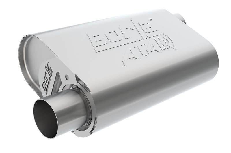 Borla 400841 CrateMuffler SBC Hot 350/383 3inch Offset/Offset 14in x 4.35in x 9in Oval Muffler - #400841