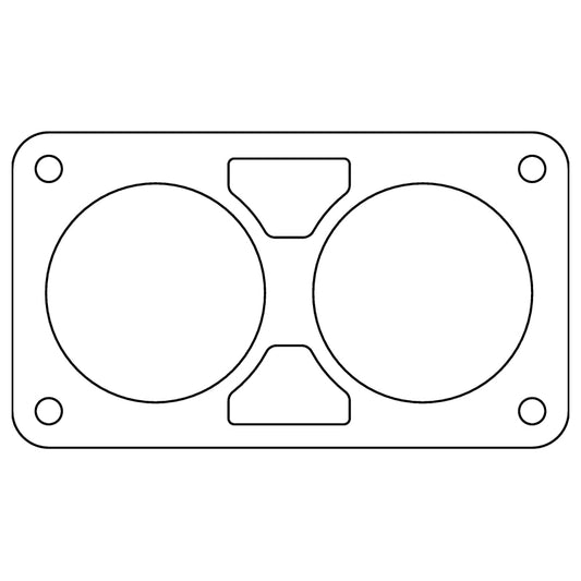 Cometic Gasket C15079 .020 in Fiber Throttle Body Gasket, 1996-1998 for Ford 4.6L DOHC