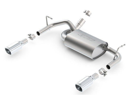 Borla 11834 12-16 Jeep Wrangler 3.6L AT/MT 4WD Single Split Rr Exit Touring Exhaust (rear section only) - #11834