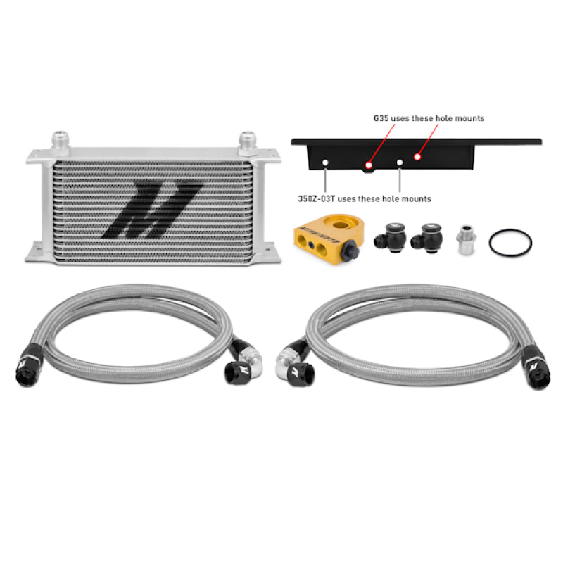 Mishimoto 03-09 Nissan 350Z / 03-07 Infiniti G35 (Coupe Only) Oil Cooler Kit - Thermostatic - #MMOC-350Z-03T