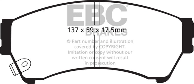 EBC 06-09 Ford Fusion 2.3 Yellowstuff Front Brake Pads DP41765R