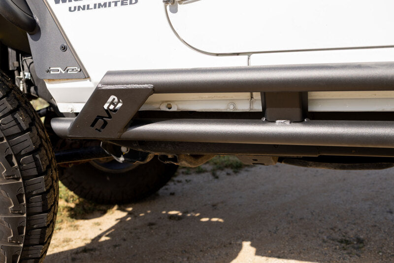 DV8 Offroad 2007-2018 Jeep Wrangler JK 4-Door Rock Sliders - #SRJK-07