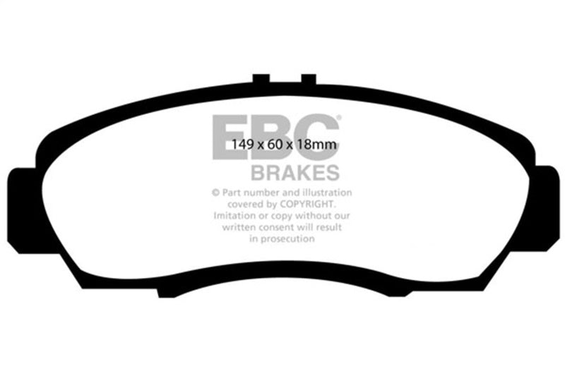 EBC 1999-2014 Acura / Honda Bluestuff Street and Track Day Brake Pads DP51610NDX