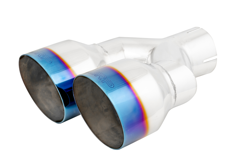 MBRP Burnt End Tip 2.5 ID Dual 4 OD Out 9.55 length Single-Wall Pass