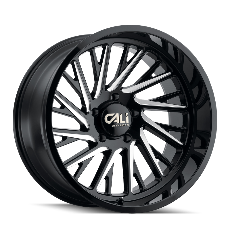 Cali Off-Road Purge 9114 24x14 6x139.7 -76mm Gloss Black Milled Wheel 9114-24483BM