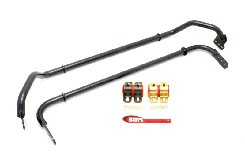 BMR 2010-2011 Chevrolet Camero Front and Rear Sway Bar Kit with Bushings - Black Hammertone
